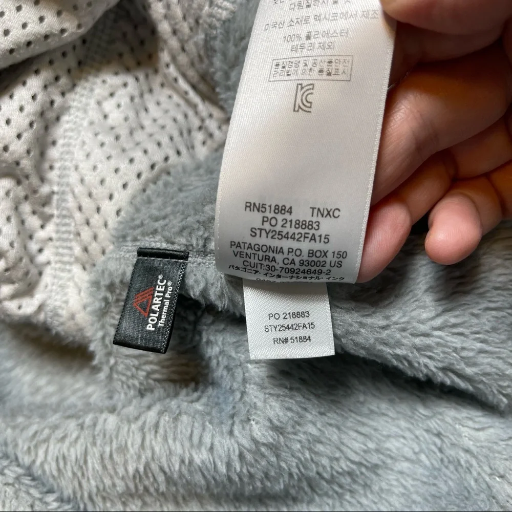 Patagonia Retool Snap-T Fleece Pullover Gray Purple Size Small - Picture 7 of 9